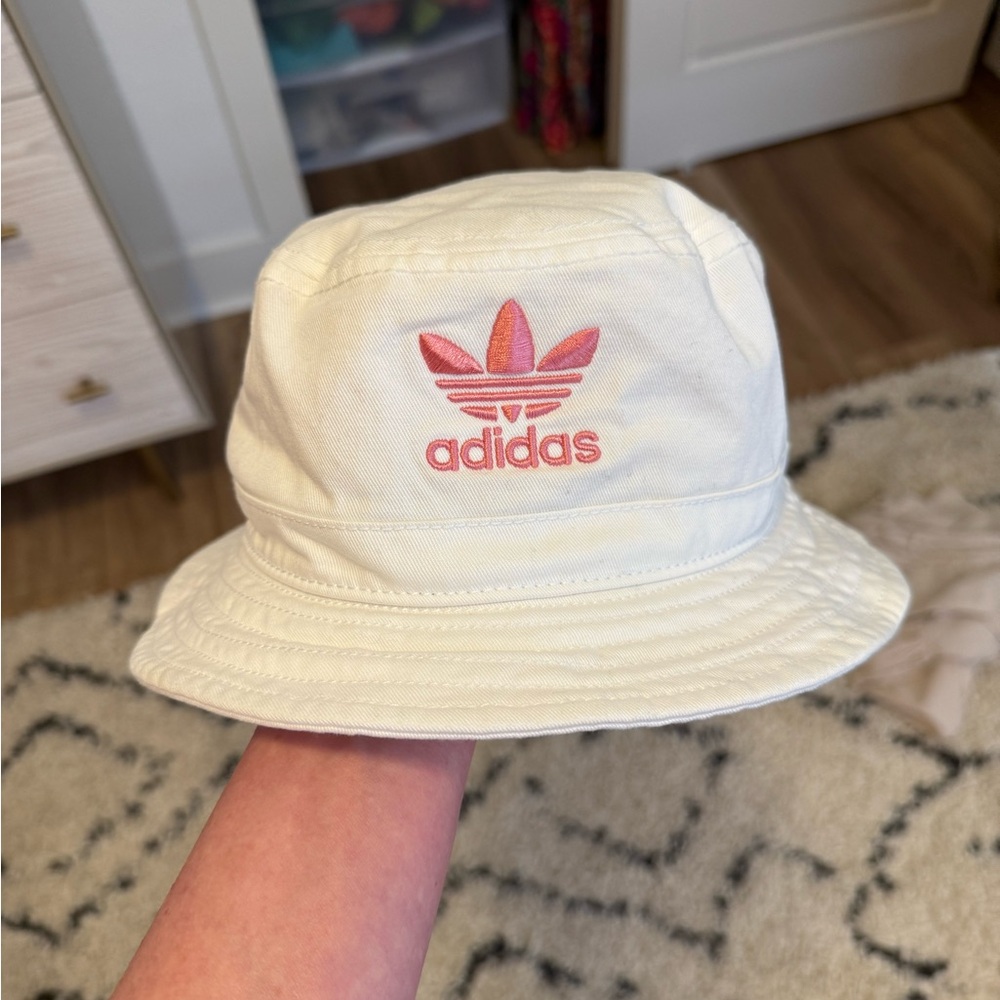 Adidas White Bucket Hat